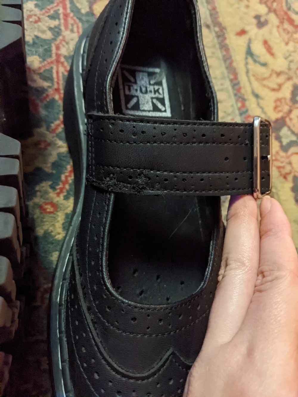 Black Double Decker Mary Jane Shoes